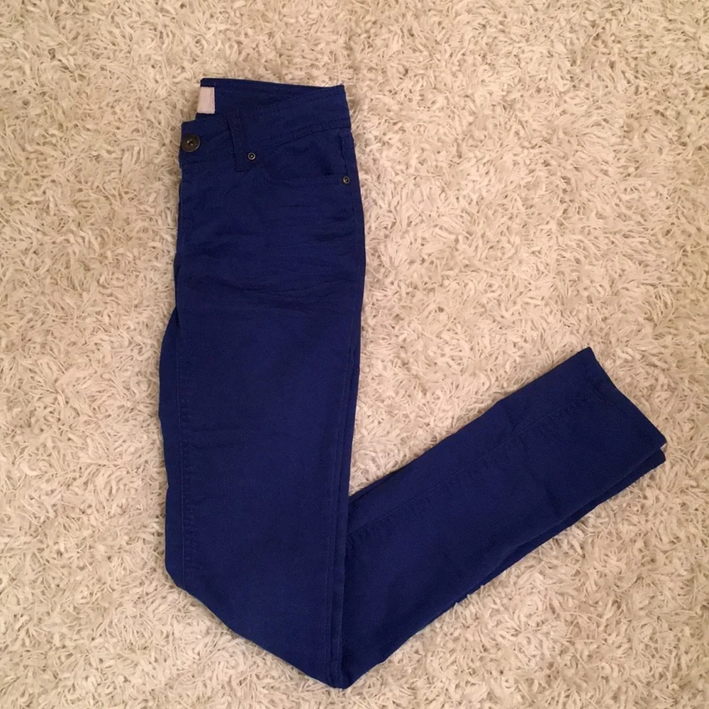 Jeans Pants Blue low rise skinny 5 pocket  junior jeans pants - Picture 8 of 8